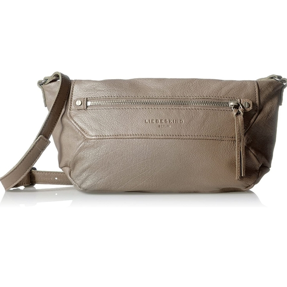 tippy small triple compartment satchel black